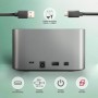 Axagon ADSA-DC docking station per unità di archiviazione USB 3.2 Gen 1 (3.1 Gen 1) Type-A Grigio
