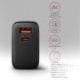 Axagon ACU-PQ45 QC 3.0, 4.0/AFC/FCP/PPS/PD, 45W, schwarz - Netzladegerät mit USB-A und USB-C Schnittstelle Telefono cellulare, 