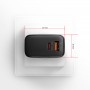 Axagon ACU-PQ45 QC 3.0, 4.0/AFC/FCP/PPS/PD, 45W, schwarz - Netzladegerät mit USB-A und USB-C Schnittstelle Telefono cellulare, 