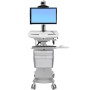 Ergotron StyleView Bianco Pannello piatto Carrello multimediale (SV44-53T1-2)