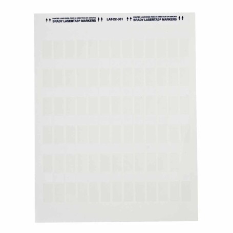 Brady LAT-22-361-5 etichetta per stampante Trasparente, Bianco Etichetta per stampante autoadesiva (029754)