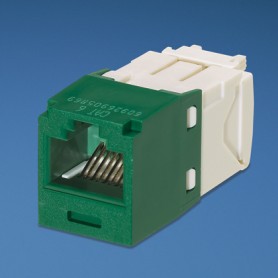 Panduit UTP RJ-45 MiniJack kat6, green/white (CJ688TGGR)