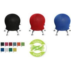 Topstar Hocker "Sitness 12,70cm (5"), orange Bezug: 100 % Polyester, Sitzhöhe: 550 mm, Sitzdurchmesser: - 1 Stück (71450 BB4)