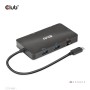 CLUB3D CSV-1598 hub di interfaccia USB 3.2 Gen 2 (3.1 Gen 2) Type-C 10000 Mbit/s Nero