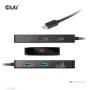CLUB3D CSV-1598 hub di interfaccia USB 3.2 Gen 2 (3.1 Gen 2) Type-C 10000 Mbit/s Nero