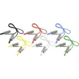VOLTCRAFT MSB-501 Messleitungs-Set [Lamellenstecker 4 mm - Lamellenstecker 4 mm] 0.50 m (MSB-501-05)