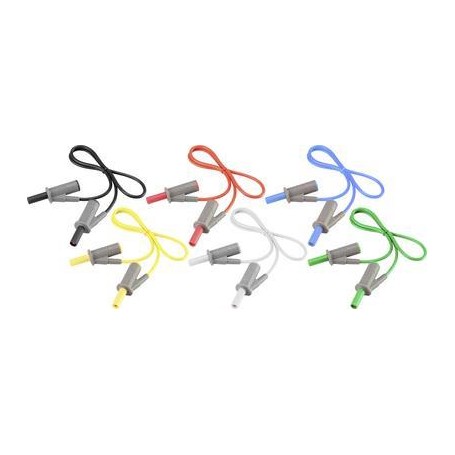 VOLTCRAFT MSB-501 Messleitungs-Set [Lamellenstecker 4 mm - Lamellenstecker 4 mm] 0.50 m (MSB-501-05)