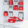 Leitz Click & Store WOW Armadietto portaoggetti Rettangolare Polipropilene (PP) Rosso (6108006)