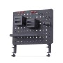 StarTech.com Pannello forato portautensili in acciaio con accessori, 42x32 cm, portaoggetti da scrivania, pannello forato da tav (1612B-DESK-PEGBOARD)