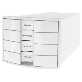 HAN 1012-12 vassoio da scrivania Plastica, Polistirolo Bianco (1012-12)