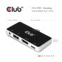 CLUB3D CSV-1591 replicatore di porte e docking station per laptop USB 3.2 Gen 1 (3.1 Gen 1) Type-C Nero, Cromo