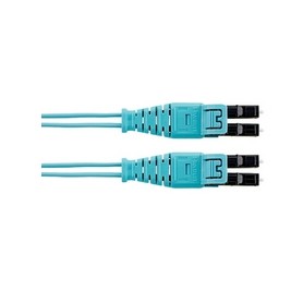 Panduit 1m, 2xLC cavo a fibre ottiche LC OM4 Turchese (FZ2ELQ1Q1SNM001)