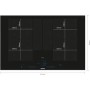 SIEMENS EX877NYV6E - iQ700 PIANO COTTURA A INDUZIONE, FLEXZONE, W-LAN, 80 CM