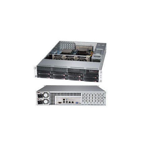Supermicro Superserver 6027R-73DARF Intel® C602J LGA 2011 (Socket R) Armadio (2U) Nero (SYS-6027R-73DARF)