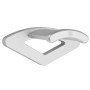Silverstone EBA02 Supporto passivo Cuffie, Cuffia Argento (SST-EBA02S)