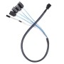 Silverstone CPS05 0,5 m Nero, Blu, Bianco (SST-CPS05)