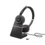 Jabra Evolve 75 Auricolare Con cavo e senza cavo A Padiglione Musica e Chiamate Bluetooth Base di ricarica Nero (7599-848-199)