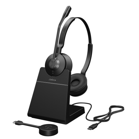 Jabra Engage 55 Auricolare Wireless A Padiglione Ufficio Nero, Titanio (9559-435-111)