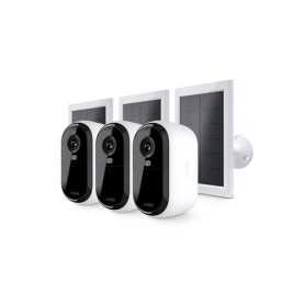 Arlo Essential Telecamera di sicurezza 3 2K, set da 3 con pannelli solari (VMK3380-100EUS)