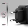 Axagon ACU-PQ67 Caricabatterie per dispositivi mobili Universale Nero, Grigio AC Ricarica rapida Interno