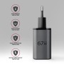 Axagon ACU-PQ67 Caricabatterie per dispositivi mobili Universale Nero, Grigio AC Ricarica rapida Interno