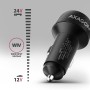 Axagon PWC-PQ48 Caricabatterie per dispositivi mobili Universale Nero Accendisigari Ricarica rapida Auto