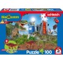 Schleich: Dinosaurs ? Dinosaurier der Urzeit (100 Teile, inkl. Schleich Saichania mini Figur) (56462)