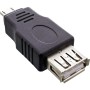 InLine 31600 adattatore per inversione del genere dei cavi USB 2.0 A female USB A Nero (31600)