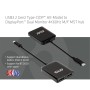 CLUB3D CSV-1555 cavo e adattatore video 1,5 m USB tipo-C 2 x DisplayPort Nero
