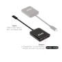 CLUB3D CSV-1555 cavo e adattatore video 1,5 m USB tipo-C 2 x DisplayPort Nero