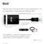 CLUB3D CSV-7220 cavo e adattatore video 1 m DisplayPort HDMI + DisplayPort Grigio