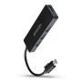 Axagon HUE-G1C hub di interfaccia USB 3.2 Gen 1 (3.1 Gen 1) Type-C 5000 Mbit/s Nero (HUE-G1C)