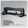Axagon STND-VB Vertikaler Laptop-Ständer, einstellbare Breite, Aluminium Supporto per laptop e tablet Nero 43,9 cm (17.3")