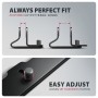Axagon STND-VB Vertikaler Laptop-Ständer, einstellbare Breite, Aluminium Supporto per laptop e tablet Nero 43,9 cm (17.3")