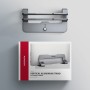 Axagon STND-VG Vertikaler Laptop-Ständer, einstellbare Breite, Aluminium Supporto per laptop e tablet Grigio 43,9 cm (17.3")