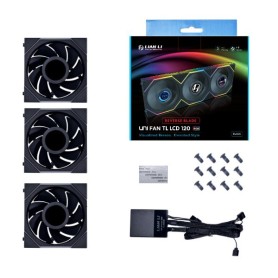 Lian Li UNI FAN TL LCD Case per computer Ventilatore 12 cm Nero (12RTLLCD3B)