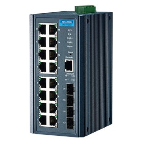 Advantech EKI-7720G-4F-AE Non gestito Gigabit Ethernet (10/100/1000) Nero (EKI-7720G-4FPI-AE)