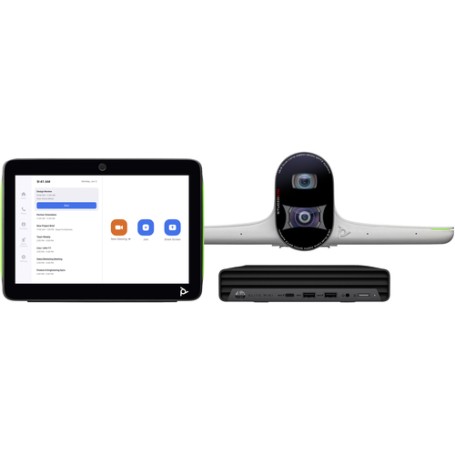 POLY Studio Large Room Bundle for Zoom Rooms: Studio E70 Smart Camera and HP PC w/TC10 (ABB) (9C924AA)