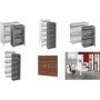 kerkmann Anbau-Regal ARTLINE, 1 Boden (B)390 mm, anthrazit Maße: (B)390 x (T)380 x (H)780 mm, 2 Ordnerhöhen, - 1 Stück (7383)
