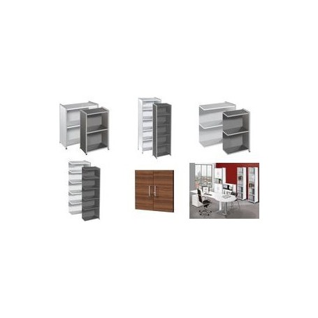 kerkmann Regal ARTLINE, 1 Boden (B)800 mm, anthrazit Maße: (B)800 x (T)380 x (H)780 mm, 2 Ordnerhöhen, - 1 Stück (7345)