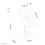 Neomounts by Newstar supporto er iPad/ iPad Air/ iPad Pro 9.7" (TABLET-D300WHITE)