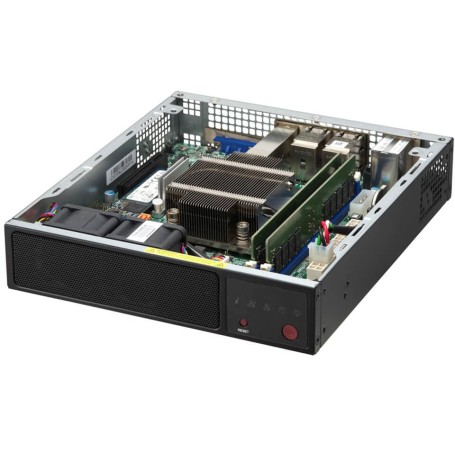 Supermicro SYS-E200-12A-8C sistema barebone per server Intel SoC BGA 2106 Mini-ITX Nero