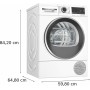 Bosch Serie 6 WQG245C0IT Asciugatrice a pompa di calore 9 kg Bianco