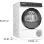 Bosch WQH245A0IT Serie 6 Asciugatrice a pompa di calore 9 kg Bianco