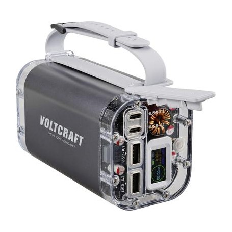 VOLTCRAFT VC-PB-100W-40000-IP67 Powerbank 40000 mAh USB PD LiPo USB-C®, USB-A (Host) Aluminium-Grau LED Taschenlampe, Outdoor,  (VC-15071055)