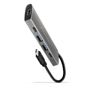 Axagon HMC-5G21 replicatore di porte e docking station per laptop Cablato USB 3.2 Gen 2 (3.1 Gen 2) Type-C Grigio