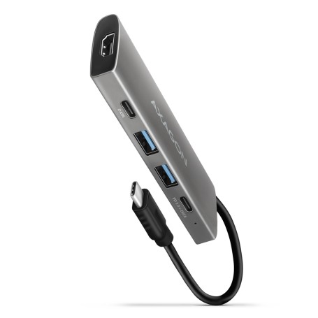 Axagon HMC-5G21 replicatore di porte e docking station per laptop Cablato USB 3.2 Gen 2 (3.1 Gen 2) Type-C Grigio