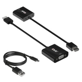 CLUB3D CAC-1302 cavo e adattatore video 0,5 m HDMI tipo A (Standard) VGA (D-Sub) Nero (CAC-1302)