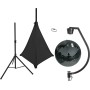 EUROLITE Set Spiegelkugel 50cm schwarz mit Stativ und Segel schwarz (20000709)
