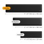 Glorious Gaming GLO-KB-ACC-WR-CLTH-100-BLK accessorio del dispositivo di ingresso Keyboard palm rest